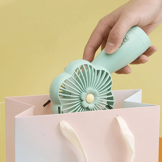 Portable Compact Flower Fan – Stylish Mini Cooling for Dubai Heat